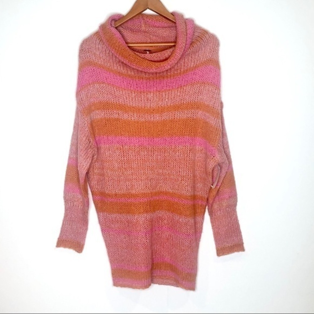 FREE PEOPLE striped sweater tunic NWOT - Picture 4 of 8